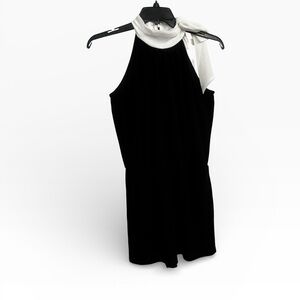 Elegant Black and White Halter Skorts